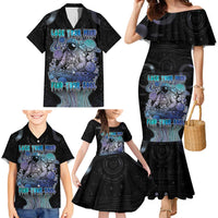Astronaut Family Matching Mermaid Dress and Hawaiian Shirt Love Your Mind Find Your Soul - Wonder Print Shop