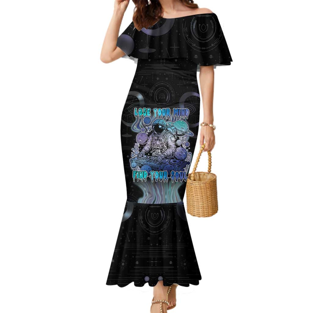 Astronaut Family Matching Mermaid Dress and Hawaiian Shirt Love Your Mind Find Your Soul - Wonder Print Shop