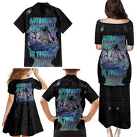 Astronaut Family Matching Puletasi and Hawaiian Shirt Love Your Mind Find Your Soul - Wonder Print Shop