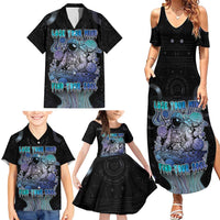 Astronaut Family Matching Summer Maxi Dress and Hawaiian Shirt Love Your Mind Find Your Soul - Wonder Print Shop