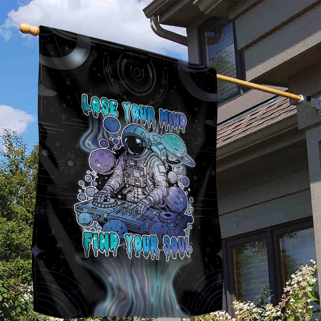 Astronaut Garden Flag Love Your Mind Find Your Soul - Wonder Print Shop