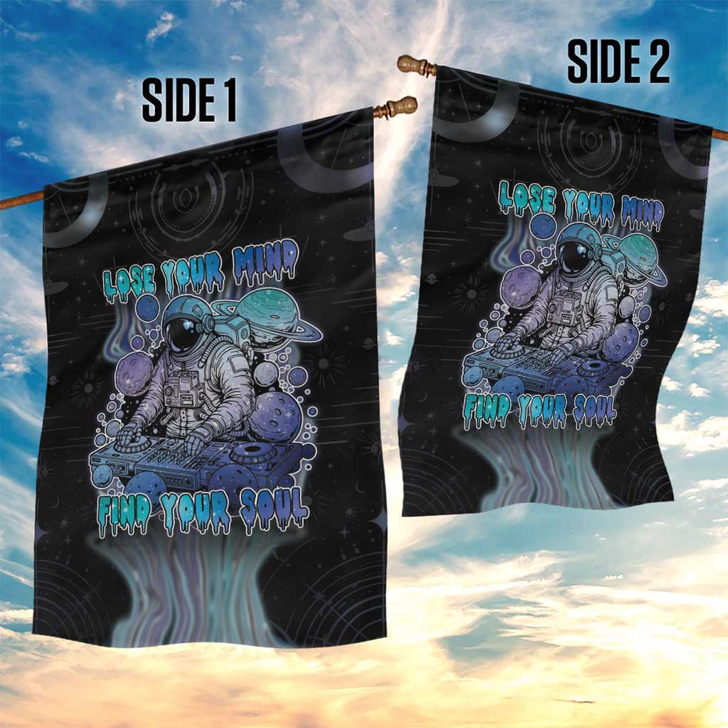 Astronaut Garden Flag Love Your Mind Find Your Soul - Wonder Print Shop