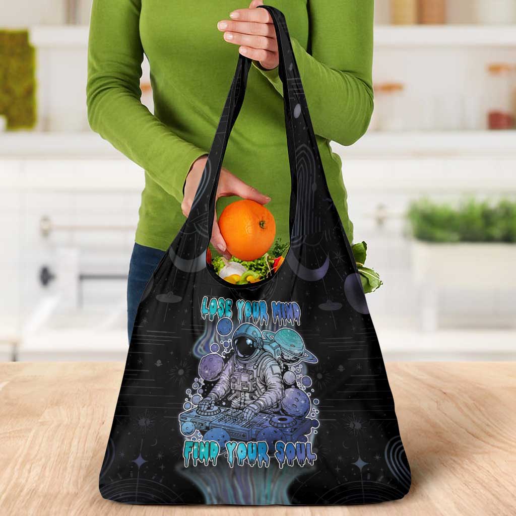 Astronaut Grocery Bag Love Your Mind Find Your Soul - Wonder Print Shop