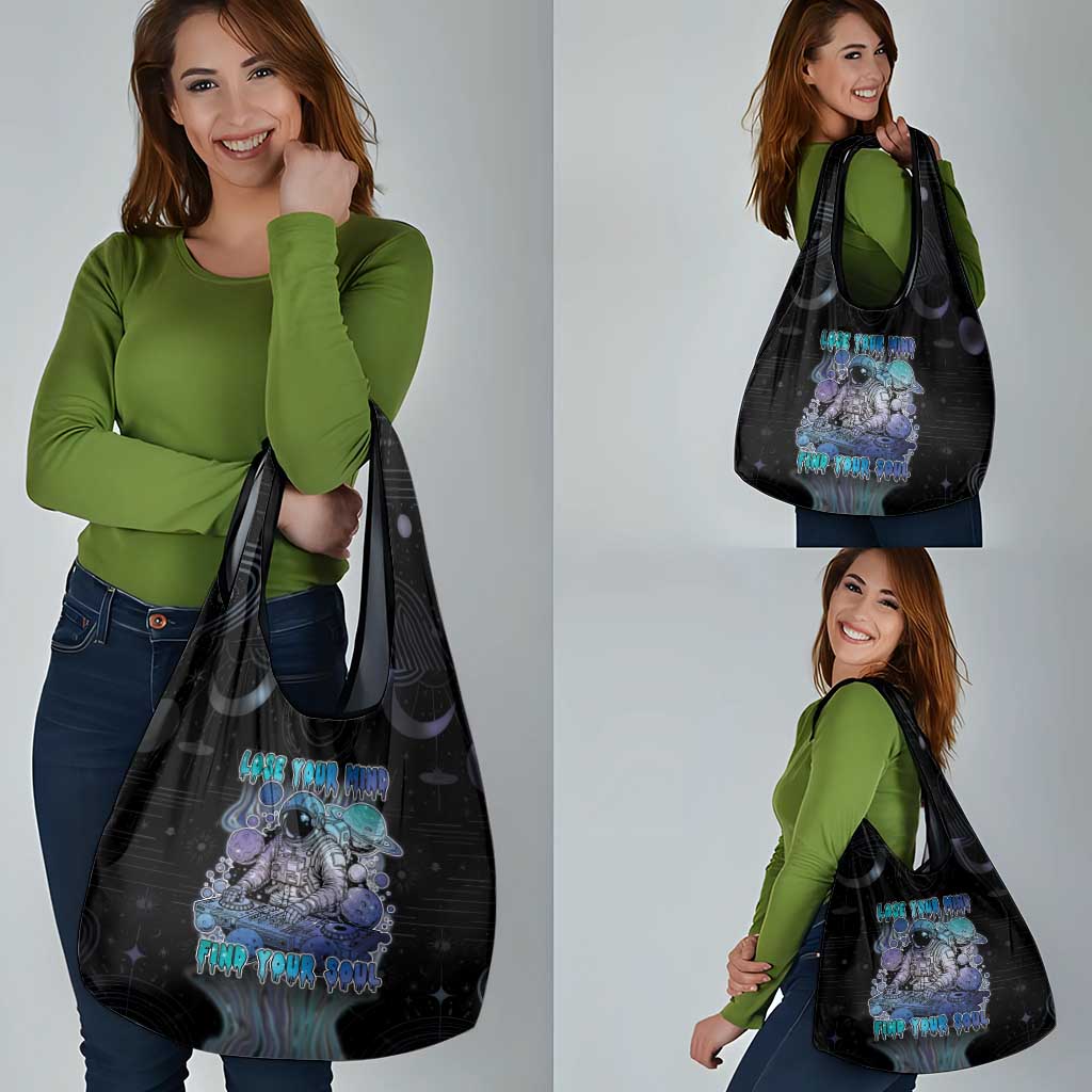 Astronaut Grocery Bag Love Your Mind Find Your Soul - Wonder Print Shop