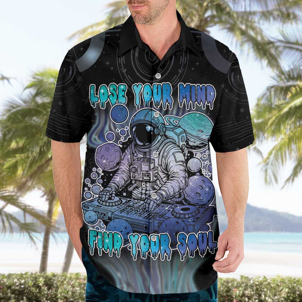 Astronaut Hawaiian Shirt Love Your Mind Find Your Soul - Wonder Print Shop