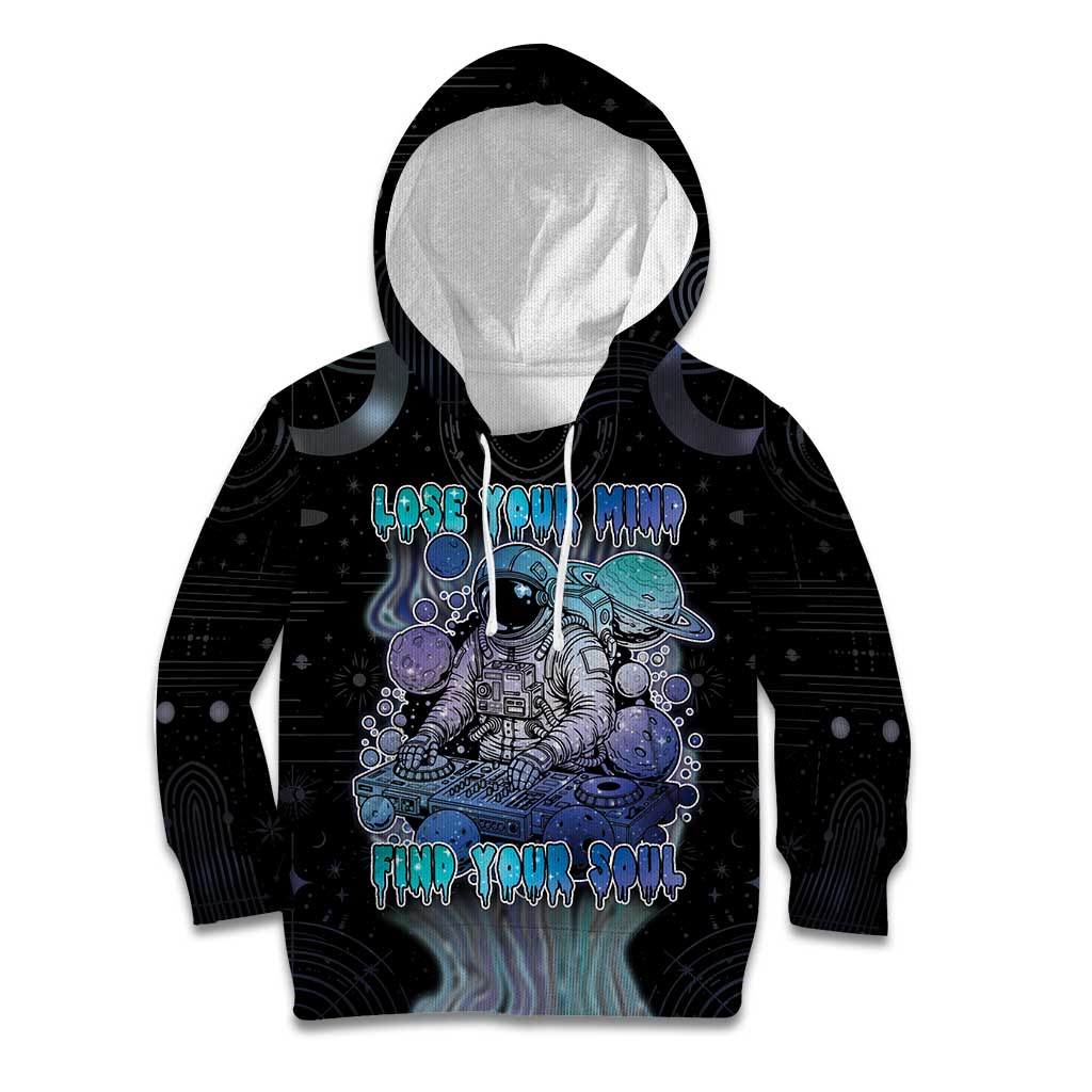 Astronaut Kid Hoodie Love Your Mind Find Your Soul - Wonder Print Shop