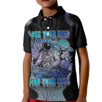 Astronaut Kid Polo Shirt Love Your Mind Find Your Soul - Wonder Print Shop