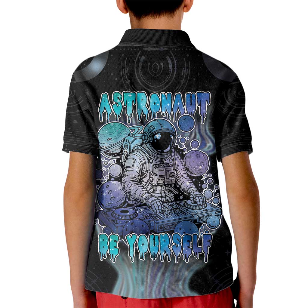 Astronaut Kid Polo Shirt Love Your Mind Find Your Soul - Wonder Print Shop