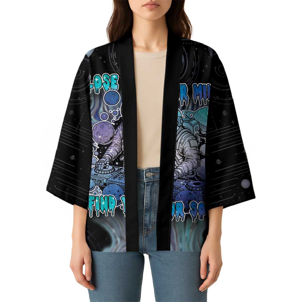 Astronaut Kimono Love Your Mind Find Your Soul - Wonder Print Shop