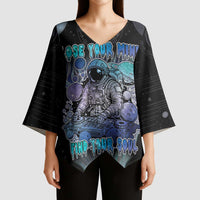 Astronaut Kimono Sleeve Blouse Love Your Mind Find Your Soul - Wonder Print Shop