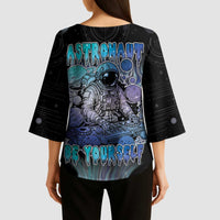 Astronaut Kimono Sleeve Blouse Love Your Mind Find Your Soul - Wonder Print Shop