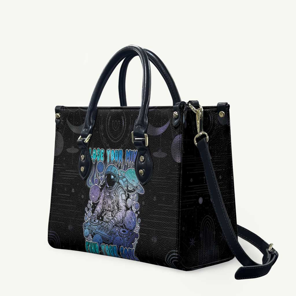 Astronaut Leather Bag Love Your Mind Find Your Soul - Wonder Print Shop