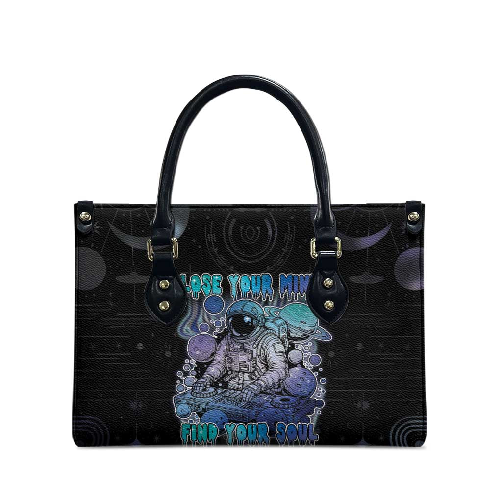 Astronaut Leather Bag Love Your Mind Find Your Soul - Wonder Print Shop