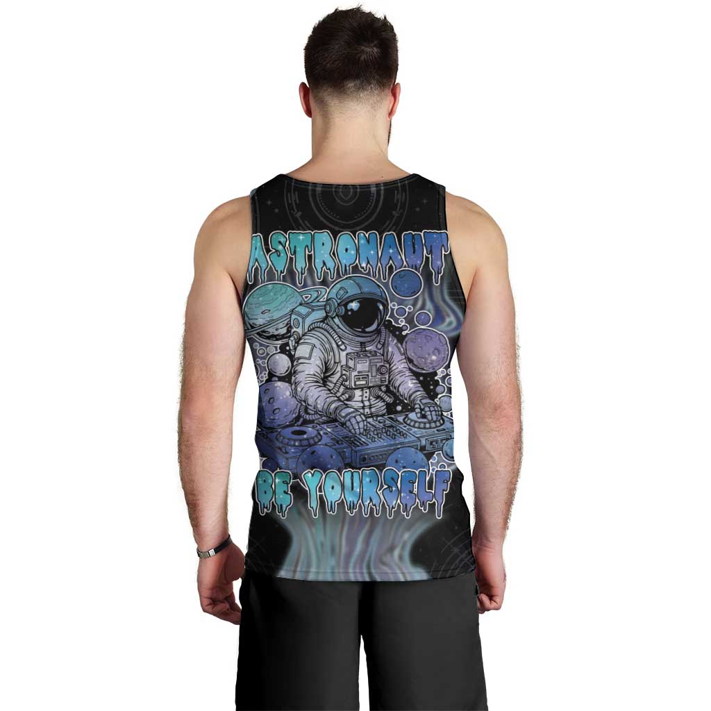 Astronaut Men Tank Top Love Your Mind Find Your Soul - Wonder Print Shop