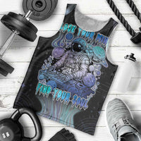 Astronaut Men Tank Top Love Your Mind Find Your Soul - Wonder Print Shop