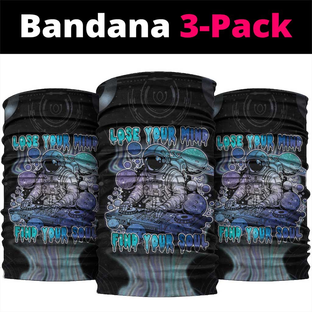 Astronaut Neck Gaiter Love Your Mind Find Your Soul - Wonder Print Shop