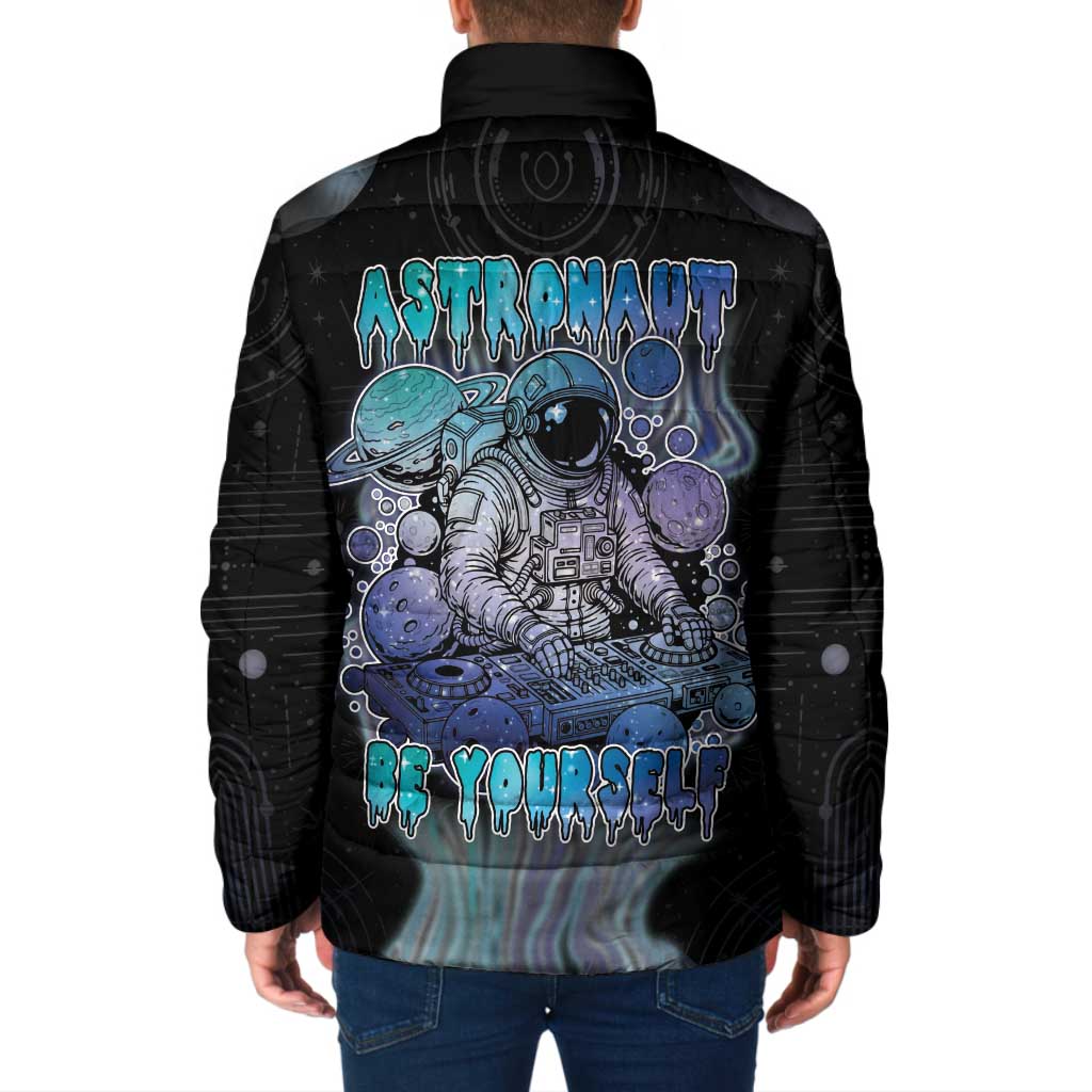 Astronaut Padded Jacket Love Your Mind Find Your Soul - Wonder Print Shop