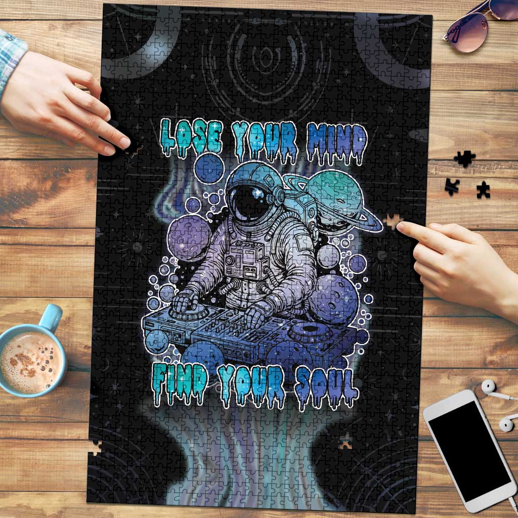 Astronaut Puzzle Love Your Mind Find Your Soul - Wonder Print Shop