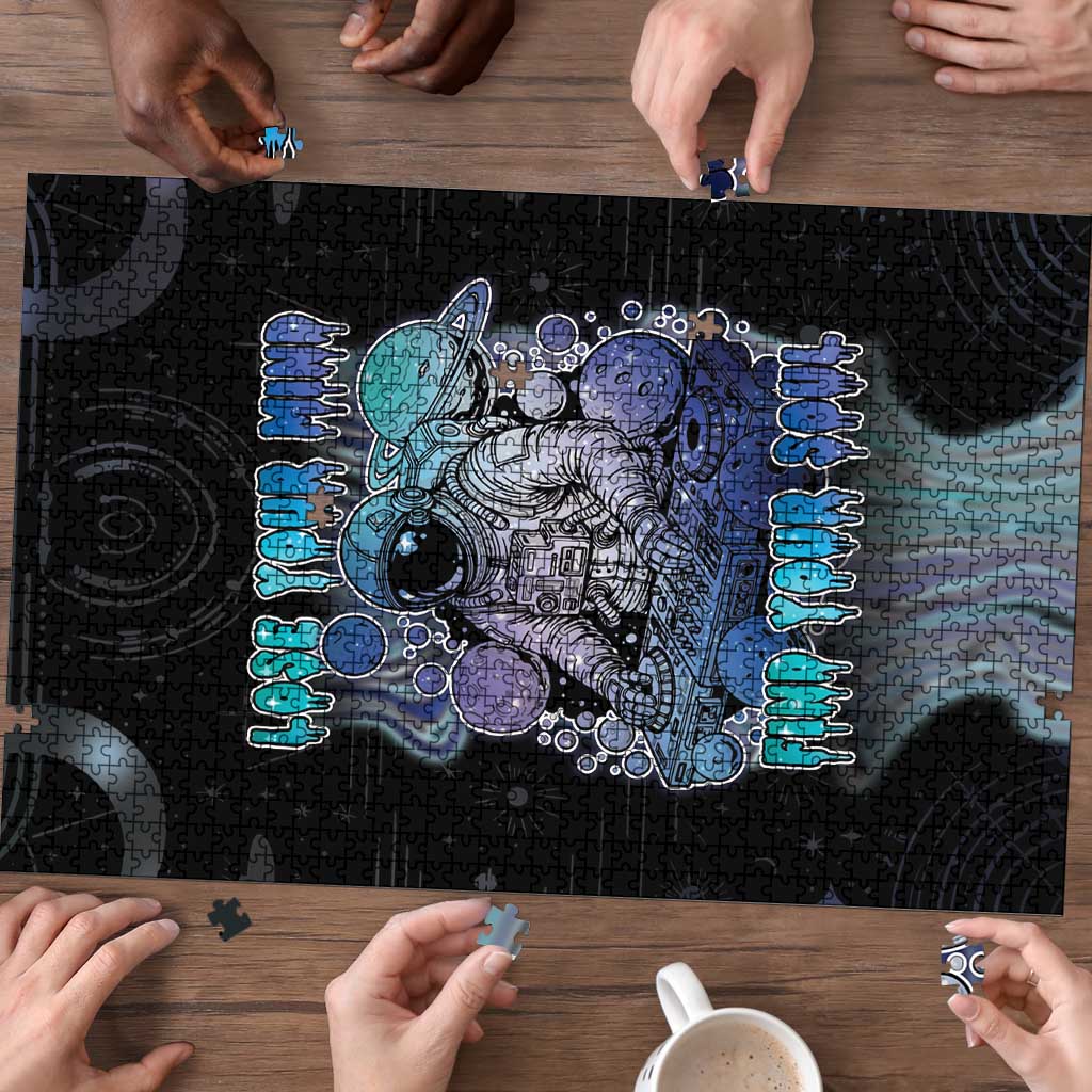 Astronaut Puzzle Love Your Mind Find Your Soul - Wonder Print Shop