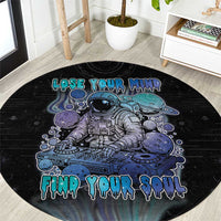 Astronaut Round Carpet Love Your Mind Find Your Soul - Wonder Print Shop