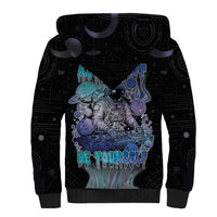 Astronaut Sherpa Hoodie Love Your Mind Find Your Soul - Wonder Print Shop