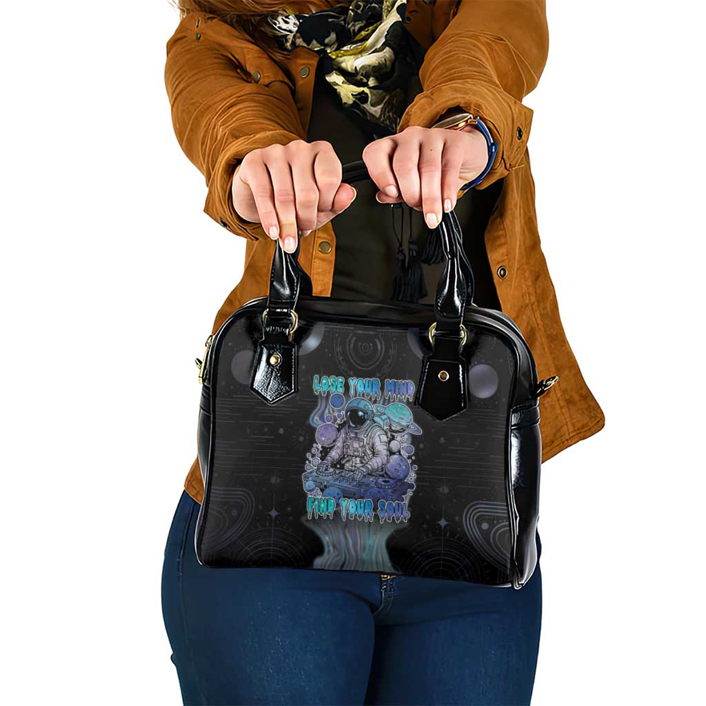 Astronaut Shoulder Handbag Love Your Mind Find Your Soul - Wonder Print Shop