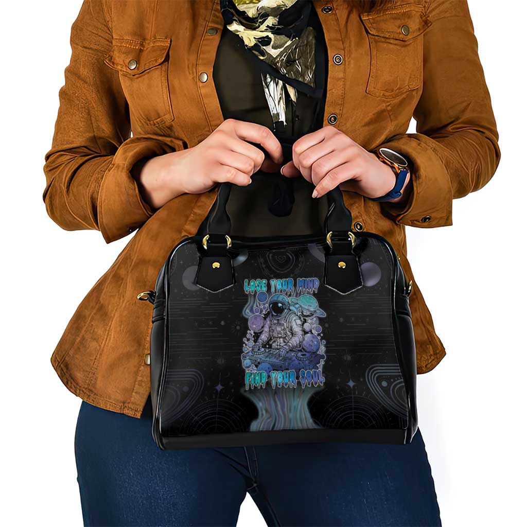Astronaut Shoulder Handbag Love Your Mind Find Your Soul - Wonder Print Shop