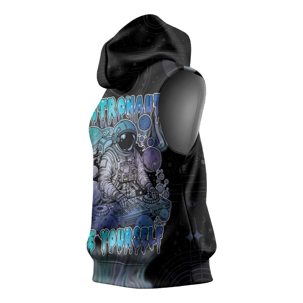 Astronaut Sleeveless Hoodie Love Your Mind Find Your Soul - Wonder Print Shop