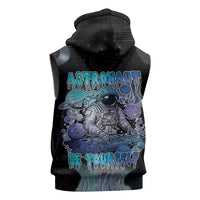 Astronaut Sleeveless Zip Hoodie Love Your Mind Find Your Soul - Wonder Print Shop