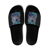Astronaut Slide Sandals Love Your Mind Find Your Soul - Wonder Print Shop