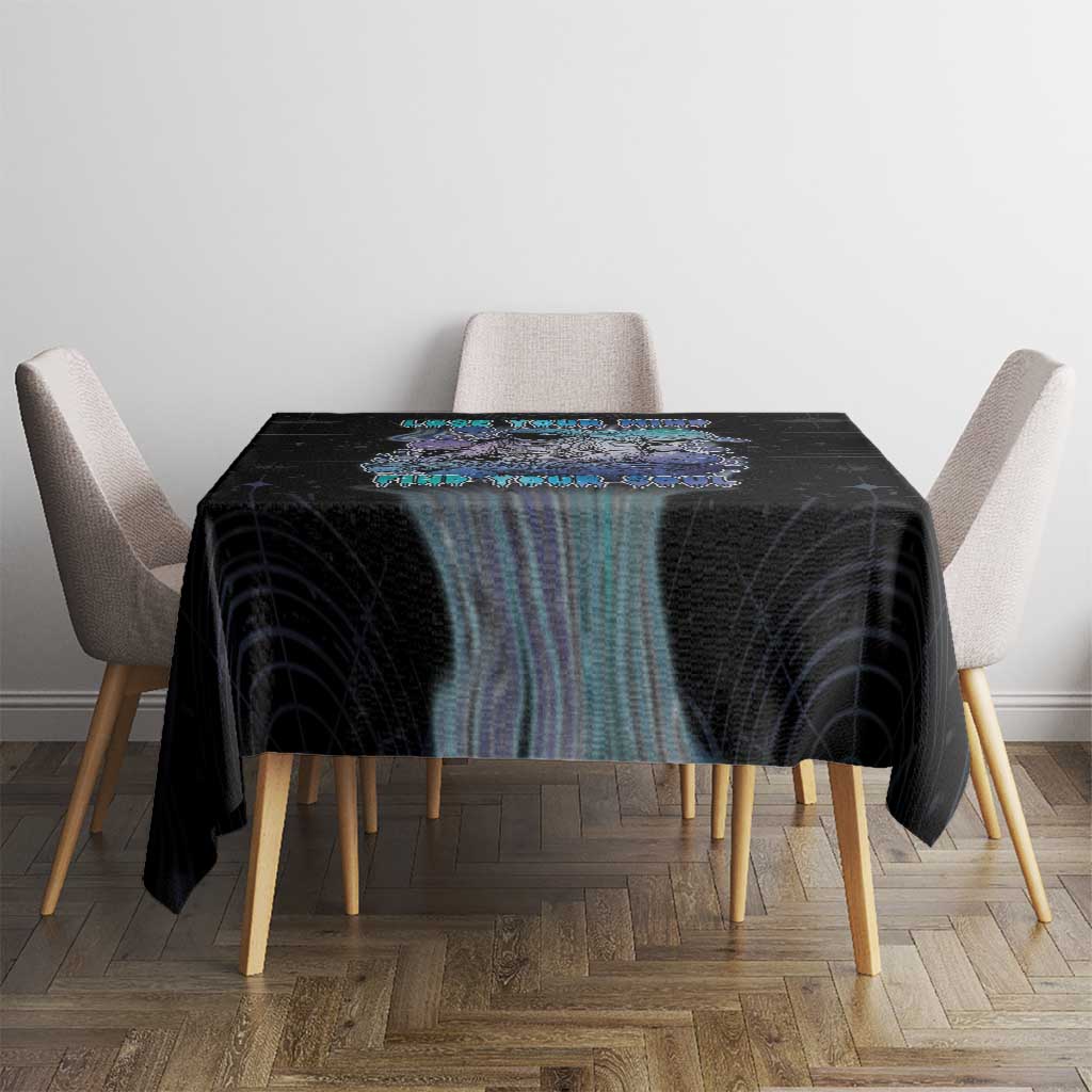 Astronaut Tablecloth Love Your Mind Find Your Soul - Wonder Print Shop
