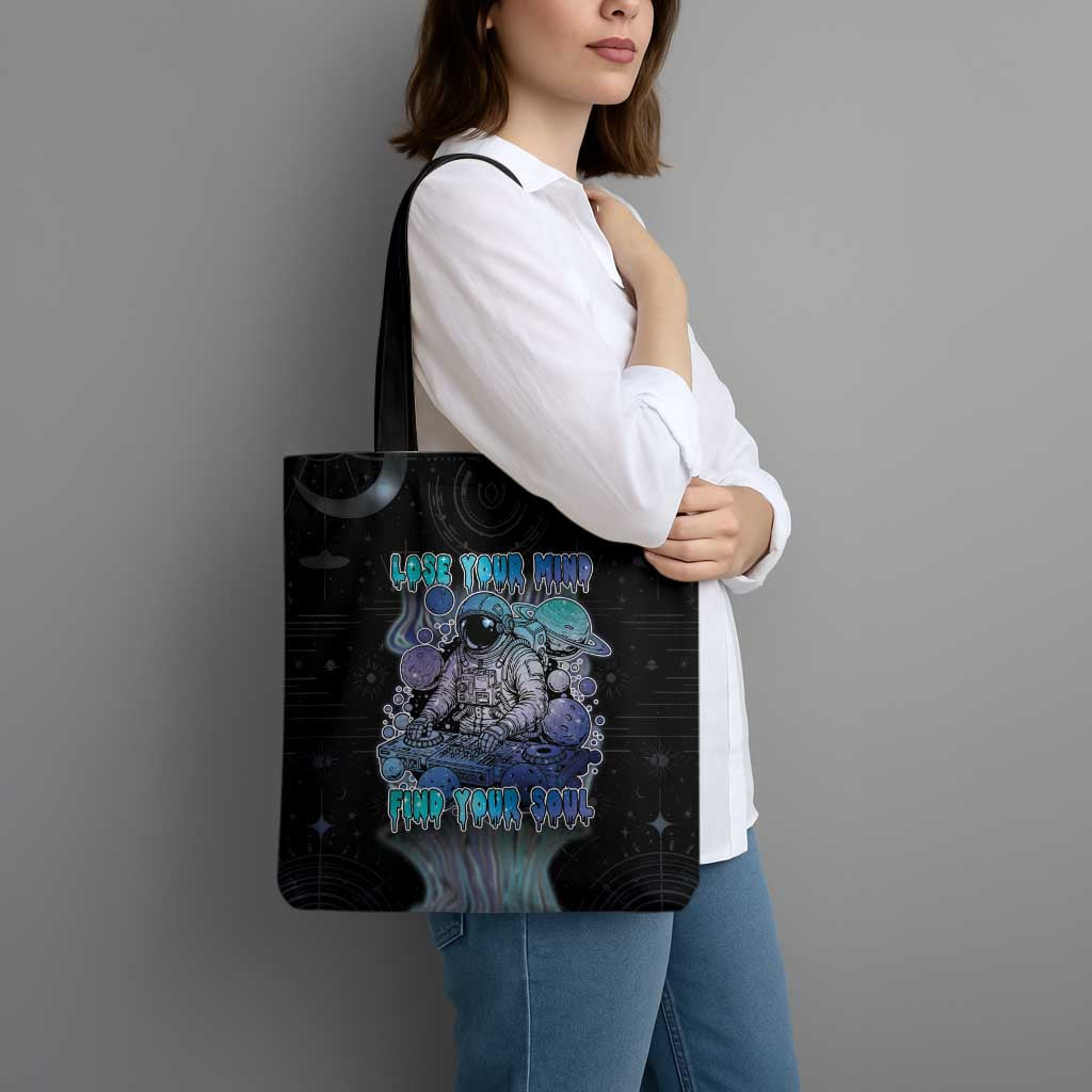 Astronaut Tote Bag Love Your Mind Find Your Soul - Wonder Print Shop