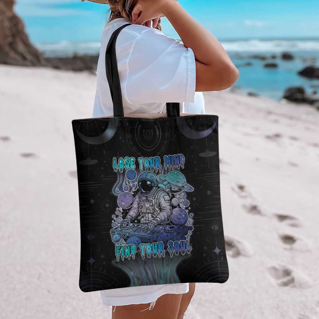 Astronaut Tote Bag Love Your Mind Find Your Soul - Wonder Print Shop