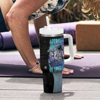Astronaut Tumbler With Handle Love Your Mind Find Your Soul - Wonder Print Shop