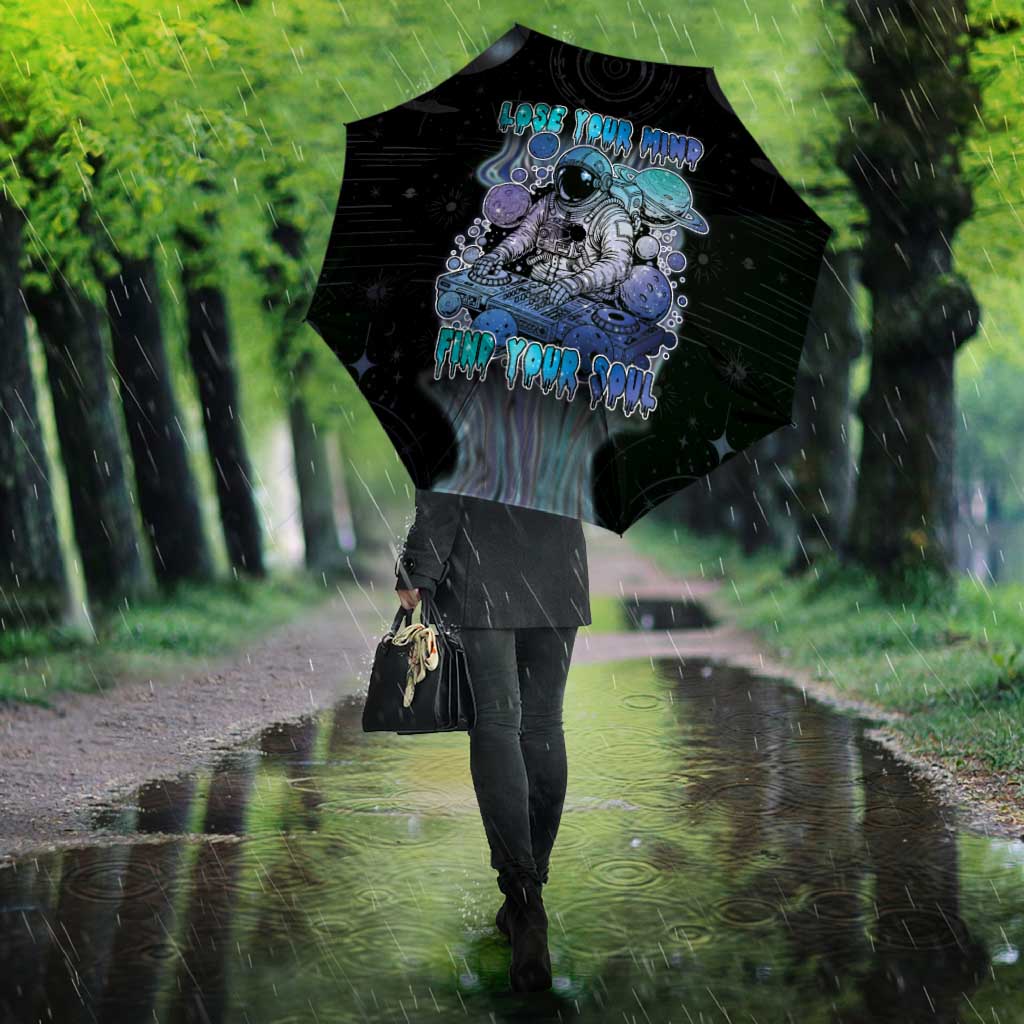 Astronaut Umbrella Love Your Mind Find Your Soul - Wonder Print Shop