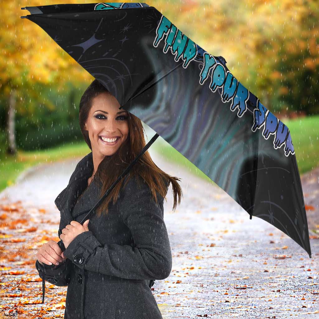 Astronaut Umbrella Love Your Mind Find Your Soul - Wonder Print Shop