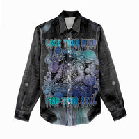 Astronaut Women Casual Shirt Love Your Mind Find Your Soul - Wonder Print Shop