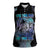 Astronaut Women Sleeveless Polo Shirt Love Your Mind Find Your Soul - Wonder Print Shop