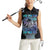 Astronaut Women Sleeveless Polo Shirt Love Your Mind Find Your Soul - Wonder Print Shop