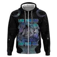 Astronaut Zip Hoodie Love Your Mind Find Your Soul - Wonder Print Shop