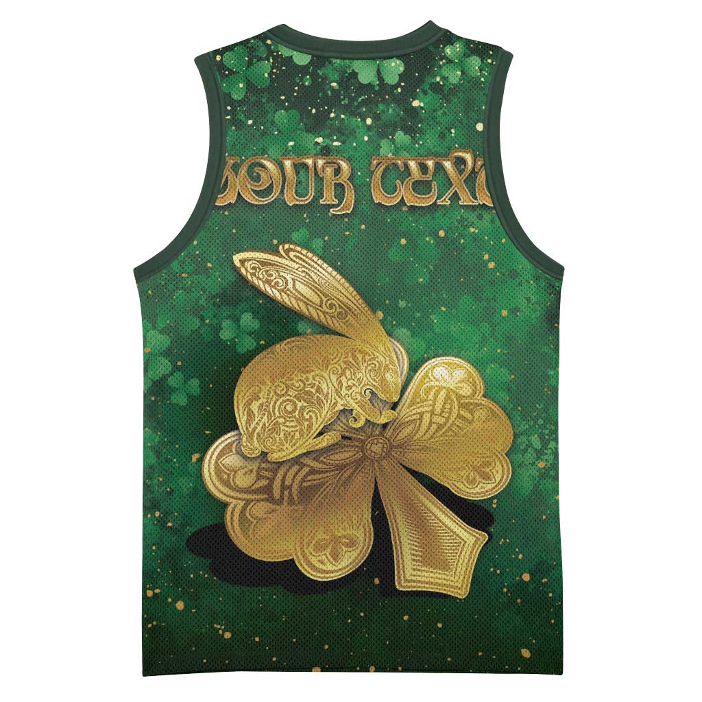 Personalized Ireland Basketball Jersey The Shamrock With The Irish Hare Patterns - Wonder Print Shop
