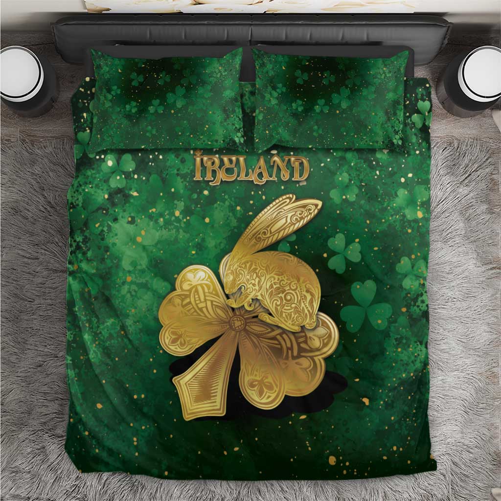 Ireland Bedding Set The Shamrock With The Irish Hare Patterns - Wonder Print Shop