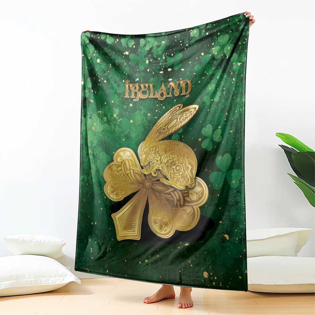 Ireland Blanket The Shamrock With The Irish Hare Patterns - Wonder Print Shop