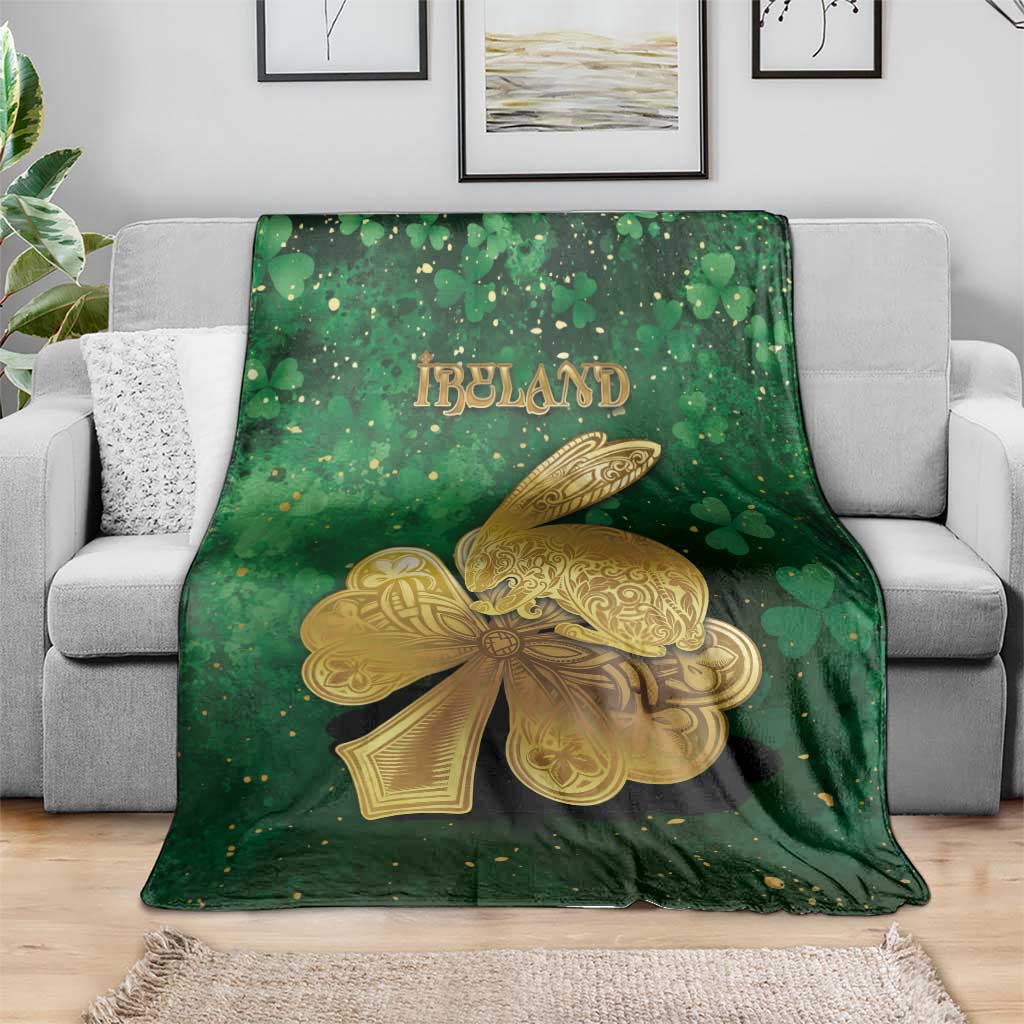 Ireland Blanket The Shamrock With The Irish Hare Patterns - Wonder Print Shop