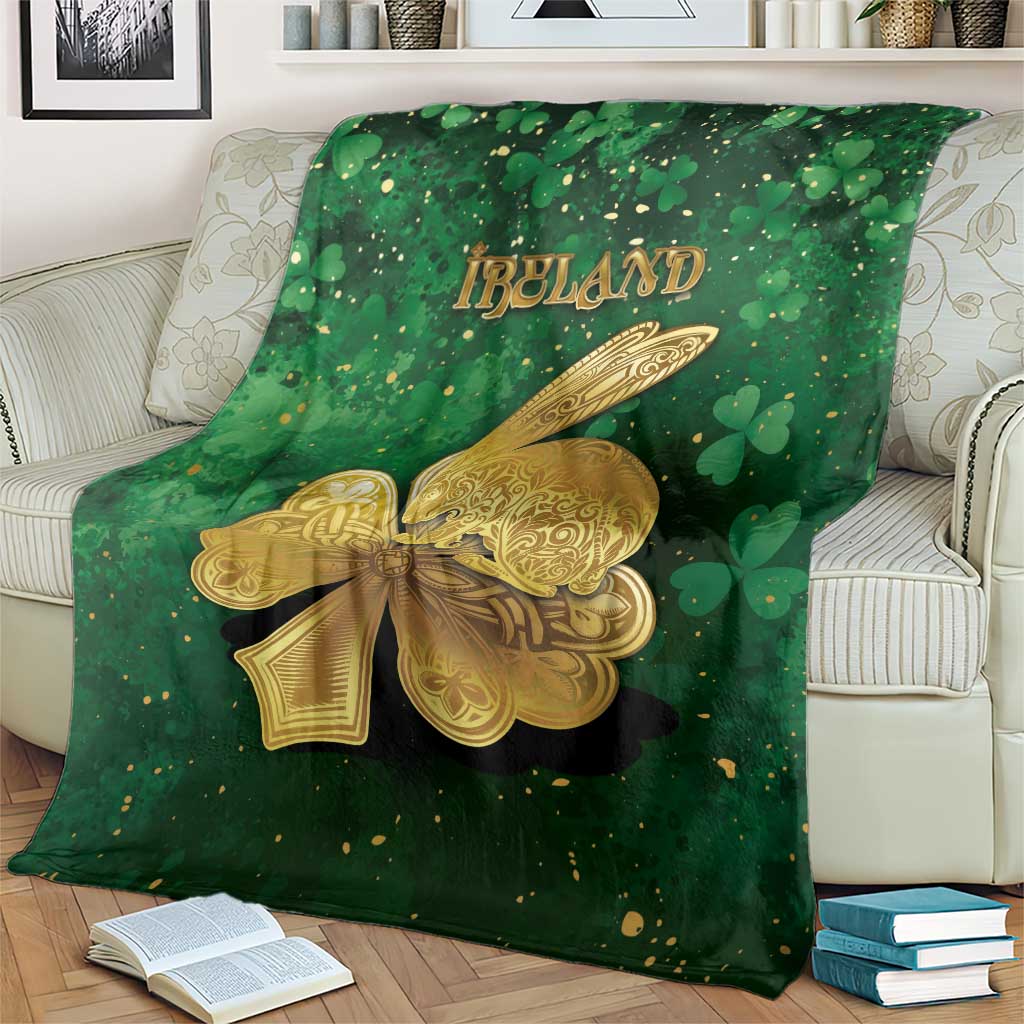 Ireland Blanket The Shamrock With The Irish Hare Patterns - Wonder Print Shop