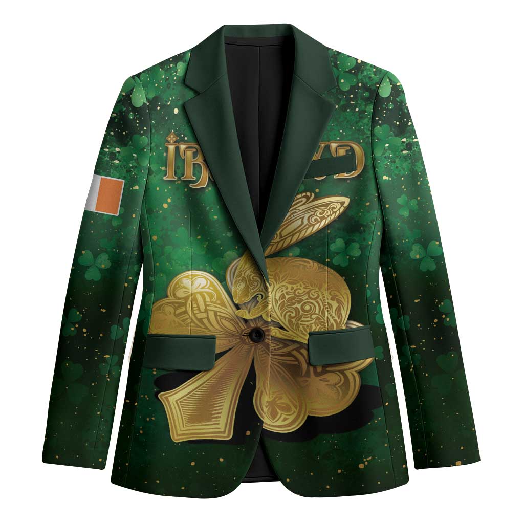 Personalized Ireland Blazer The Shamrock With The Irish Hare Patterns - Wonder Print Shop