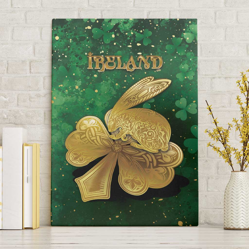 Ireland Canvas Wall Art The Shamrock With The Irish Hare Patterns - Wonder Print Shop