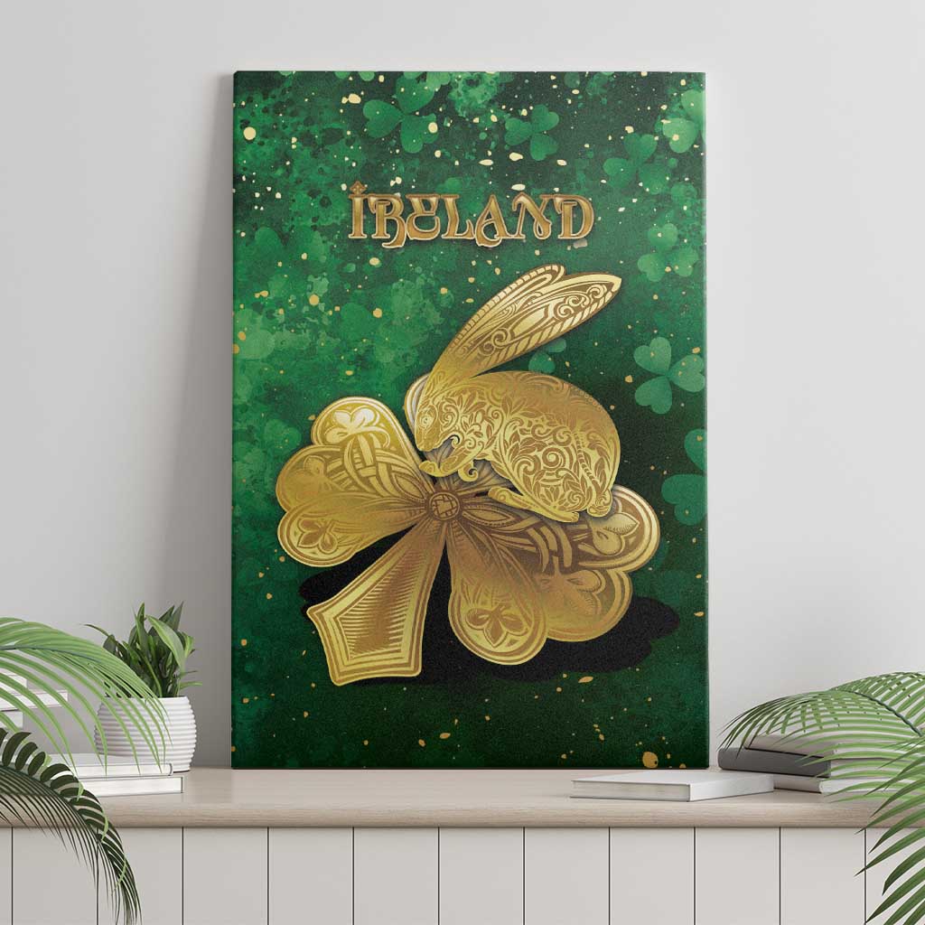 Ireland Canvas Wall Art The Shamrock With The Irish Hare Patterns - Wonder Print Shop