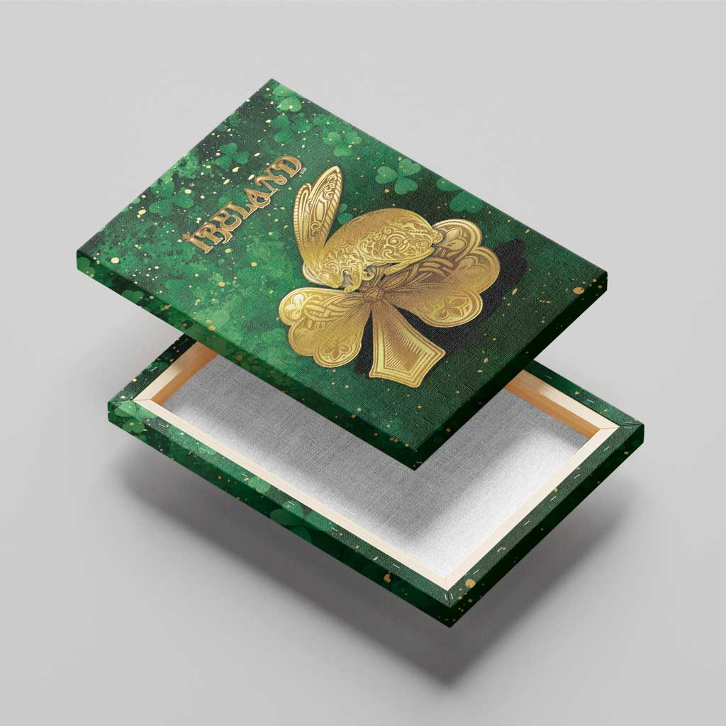 Ireland Canvas Wall Art The Shamrock With The Irish Hare Patterns - Wonder Print Shop