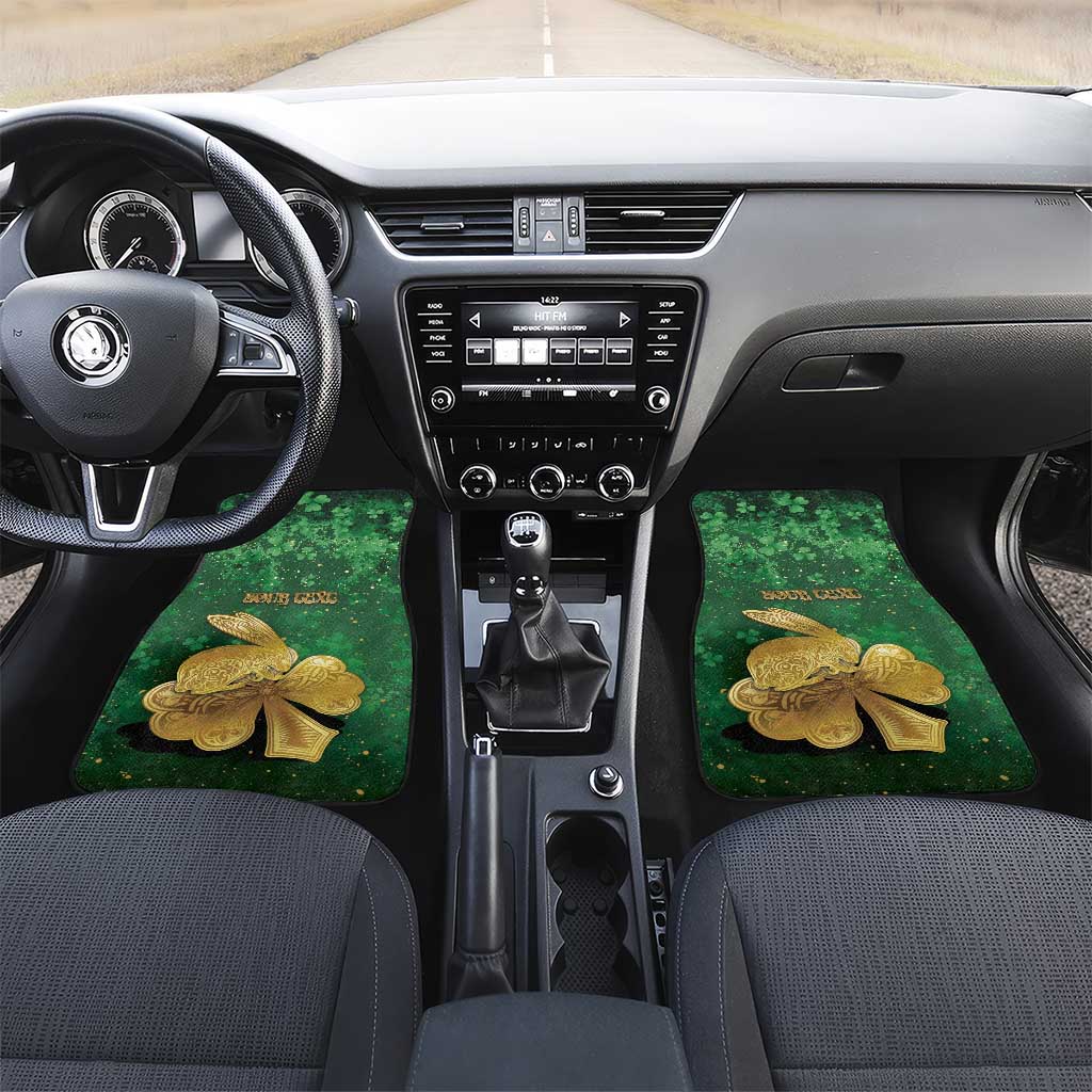 Ireland Car Mats The Shamrock With The Irish Hare Patterns - Wonder Print Shop